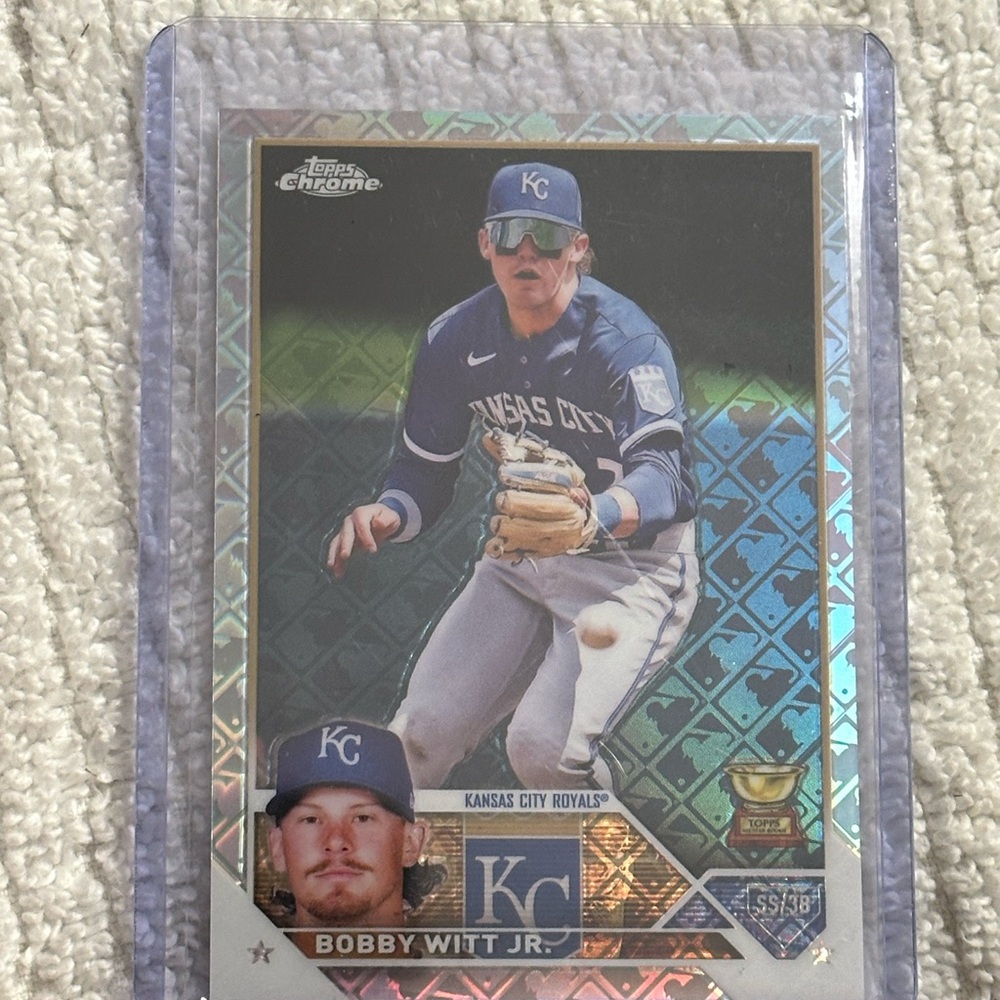 Bobby Witt Jr 2023 Topps Chrome Logofractor Edition #176 Kansas City Royals